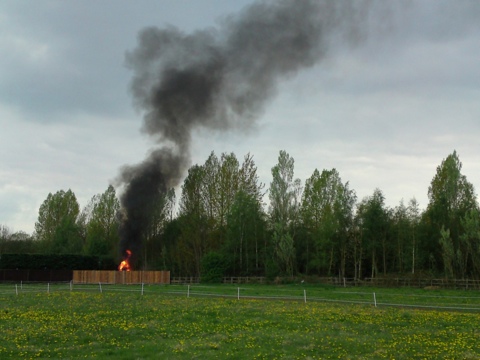 Untitled (something on fire), 2011